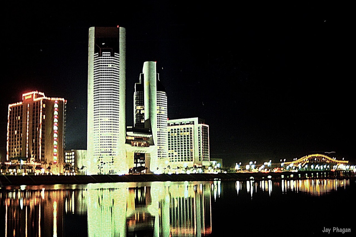 Corpus Christi Bayfront at night, 78401 and 78411 taxpayers getting IRS wage garnishment and bank levy release help